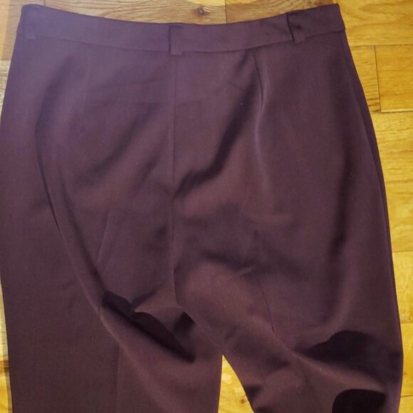 burgundy plum stretch pants size 8 - Picture 4 of 9